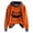 yue866-Orange5, variant on KHONTS Women's Halloween Pumpkin Hoodies Funny Face Hooded Sweatshirts Long Sleeve Holiday Tops Orange10 XL
