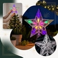 thumbnail image 7 of Christmas Tree Topper, Crystal Star Ornament, LED Light Decor, Multicolor Flashing Effect and Sturdy Reusable Build for Tree Branches, Mantel Shelves and Holiday Gatherings., 7 of 7