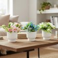 thumbnail image 2 of Artificial Lily Rose In Plastic Pot Asstd - Set of 3, 2 of 3