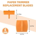 thumbnail image 2 of 157400-1001 Paper Trimmers Blades Replacement for Trimmer TripleTrack High Profile Blades, 12" Portable Cutter Style I Blade 1968701005-4 Pack, 2 of 4
