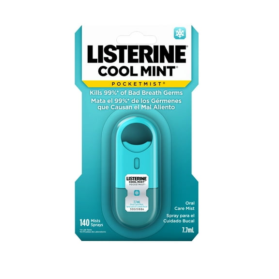 Listerine Cool Mint Pocketmist Breath Spray for Fresh Breath, 7.7 ml