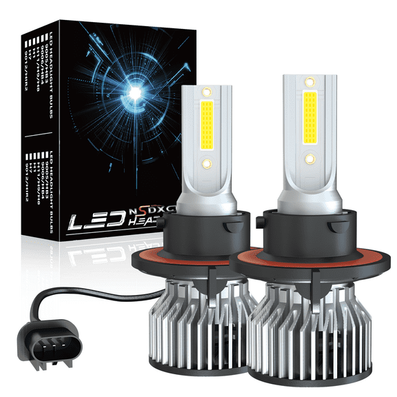 NSDXCT for Hummer H3 2006-2010 LED Headlight Bulbs 6000K White High/Low Beam 2Pcs H13/9008 72W