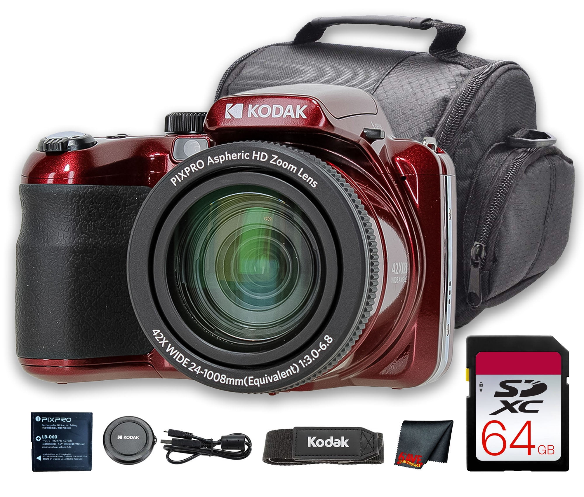 Kodak, Compact Digital Camera, FZ53, 16MP 5X Optical Zoom