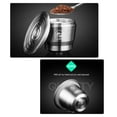 thumbnail image 2 of Compatible avec Capsule de Café en Acier Inoxydable Nespresso, Capsule de Café Réutilisable et Rechargeable, Tasse Filtre avec Brosse Cuillère, Anneau à Pression de Poudre, 2 of 8