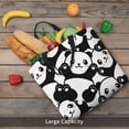 thumbnail image 5 of Fuzoiu Seamless Pattern Cute Panda Print Durable Tote Bag,Shoulder Bag with Zipper Closure,Casual Tote's Handbag,for Daily Use, Shopping, School, Work, 5 of 7