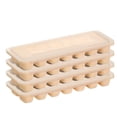 thumbnail image 1 of Bandeja para hielo de 4 piezas, de silicona de fácil liberación y bandeja para hielo flexible con tapa desmontable a prueba de derrames., 1 of 6