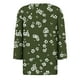 thumbnail image 4 of Awdenio - Camisetas de manga larga para mujer, blusas holgadas con estampado juvenil, blusas informales con cuello en V y mangas 3/4, 4 of 5