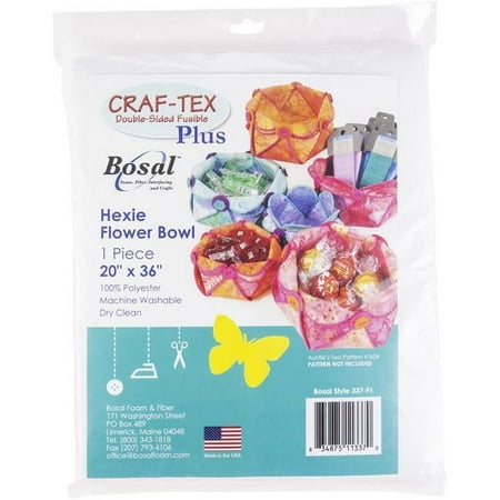 UPC: 0834875113370 | Bosal 337-F1 Hexie Bowl – Fusible Stabilizer
