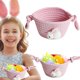 thumbnail image 1 of Cesta De Almacenamiento Con Forma De Conejito De Pascua, Cesta Decorativa De Escritorio, De Tela, Con Mltiples Compartimentos, Diseo De Conejo Adorable, Decoracin Para El Hogar Y La, Ukhbmc, 1 of 9