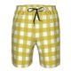 thumbnail image 3 of Fotbe Yellow Checkboard Trajes de Baño Estampados para Hombre, Shorts de Verano de Secado Rápido, Ropa de Playa, Bañadores-X-Large, 3 of 6
