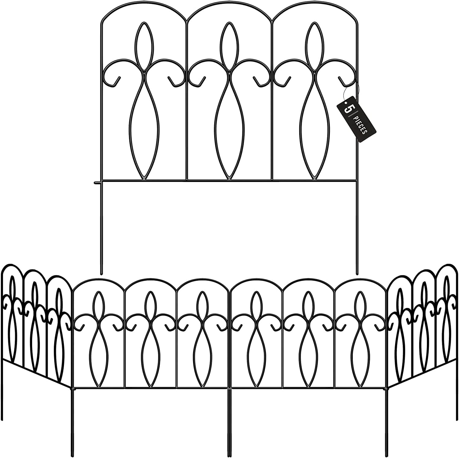 Sorbus Garden Fence, Decorative Patio Fencing for Yard, Garden Edging ...