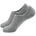 thumbnail image 3 of Gray Socks No Show Socks for Women Women's Cotton Socks Non Slip Socks, 3 of 3