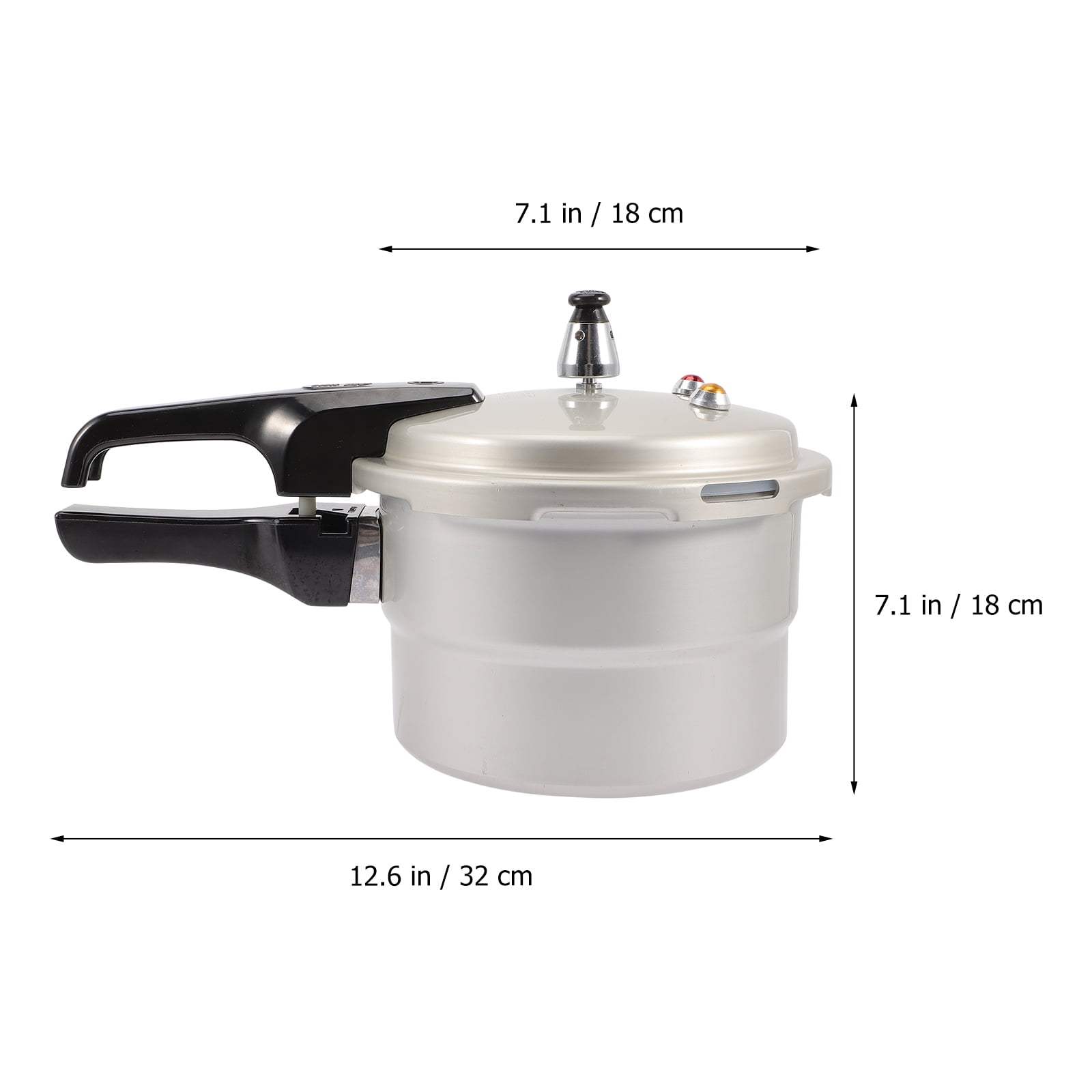 WEAVILUX Aluminum Pressure Cooker for Home Cooking with Nonstick , Ergonomic Handle, Assorted Colors, and Easy to Use