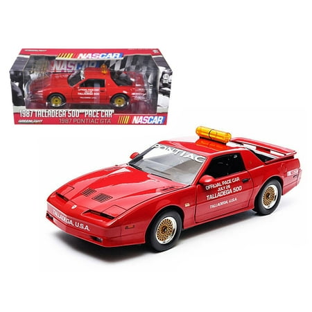Team Caliber Nascar Car - 1987 Pontiac Firebird Trans Am GTA Talladega 500 Pace Car Nascar 1/18 Diecast Model Car by Greenlight