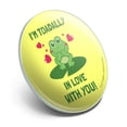 thumbnail image 2 of I'm Toadally Totally in Love With You Frog Valentine Funny Humor Metal 1.1" Tie Tack Hat Lapel Pin Pinback, 2 of 5
