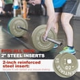 thumbnail image 2 of FlexWave Bumper Weight Plates Set, 160 lb Total, Colored, Olympic 2-Inch Hole, 2 of 8