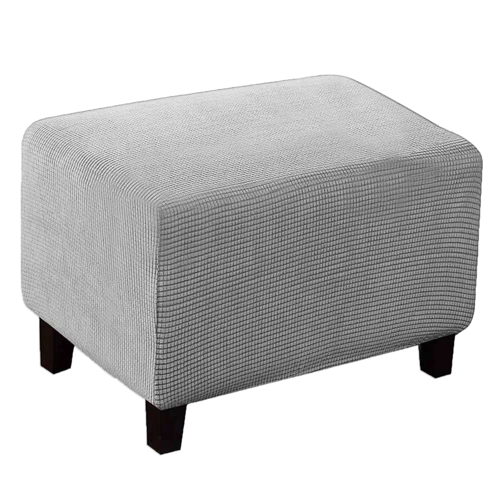 Details about   Ottoman Slipcover Living Room Footstool Cover Stretch Elastic Rectangle Soft