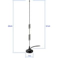 thumbnail image 6 of Eightwood Ham Radio Antenna Dual Band Amateur Radio Antenna Magnetic Base PL259 Male for BTECH ICOM Midland Yaesu TYT AnyTone Mobile Ham Radio, 6 of 10
