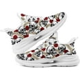 thumbnail image 4 of Coolcustomize Women's Skull & Rose Running Shoes Trendy Floral Sneakers with Cool Design Comfort Breathable Mens Athletic Gym Walking Shoes, 4 of 7