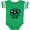 Football Green and White, variant on Inktastic Oldies but Goodies Records and Music Notes Boys or Girls Baby Bodysuit