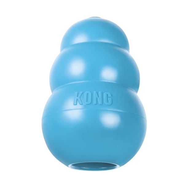 Juguete Interactivo Kong clásico rosa azul mediano para cachorro