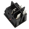 thumbnail image 4 of Uxcell AC 16A 125V 16A 250V DPST 4P I/O Red LED Light Boat Rocker Switch 5Pcs, 4 of 5