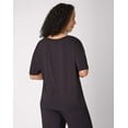 thumbnail image 4 of Bali Breathe Sleepwear Short Sleeve T-Shirt Black XL Women's, 4 of 8