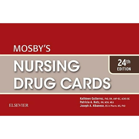 Mosby's Nursing Drug Cards (Best Drug Cards For Nursing School)