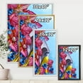 thumbnail image 4 of Designart 'Titmouse Bird Sitting On A Berries Branch Near A Birdhouse' Traditional Framed Canvas Wall Art Print, 4 of 5