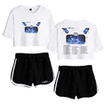 thumbnail image 4 of Kehlani Merch Crash World Tour Crop Top T-shirt Suits Music T Shirt Women Girls Short Sleeve Tees, 4 of 9