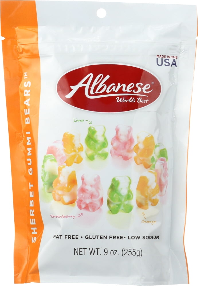 ALBANESE Sherbert Gummi Bears , 9 oz