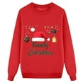 thumbnail image 2 of breaise Family Matching Christmas Sweatshirt Cute Graphic Pullover Casual Crewneck Sweatshirts for Men Women, 2 of 4