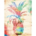 thumbnail image 3 of Grey, Jace 19x24 Black Modern Framed Museum Art Print Titled - Colorful Pineapple, 3 of 5