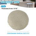 thumbnail image 2 of Uxcell Stool Covers Round Elastic Bar Stool Covers Washable Stool Cushion Slipcover Brown 14"-18", 2 of 7