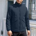 thumbnail image 2 of FRSASU Men's Full‑Zip Stand Collar Casual Jacket Wind‑Resistant Lightweight Coat with Big Flap Pockets Hiking Travel Outfits Gray, 2 of 9