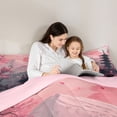 thumbnail image 4 of Homewish Watercolor Cherry Blossoms Twin Comforter Sets,Japanese Architecture Bedding Set,Pink Reversible,2 Pieces,1 Comforter and 1 Pillowcase, 4 of 7