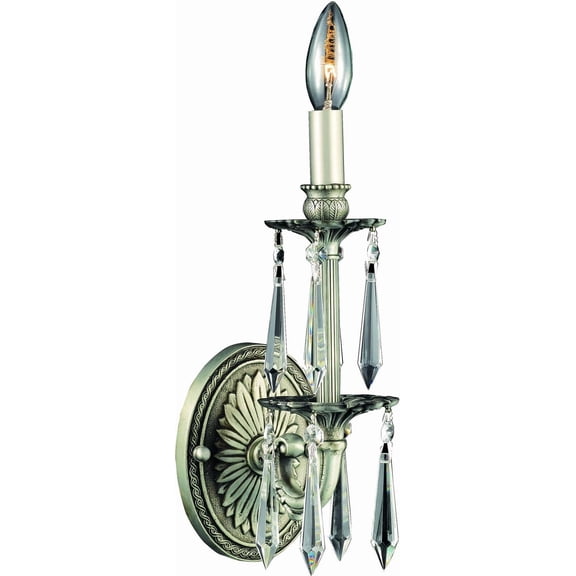 Marseille Dark Bronze Wall Sconce with Crystals