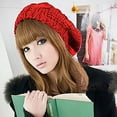 thumbnail image 5 of Elegant Ladies Wool Beret Knit Hat for Autumn Winter Season Warm Soft Comfortable Fashion Headwear Accessory, 5 of 7