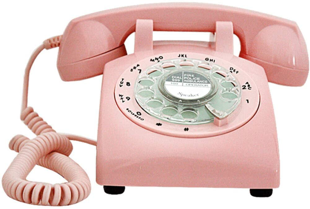 Crosley CR59-PI Princess Phone with Push Button Technology, Pink 