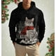 thumbnail image 4 of Sudadera con capucha navideña para hombre, sudadera con estampado 3D de Papá Noel, sudadera con capucha de gato navideño de otoño para hombre, ropa informal de festival para hombre, 4 of 5