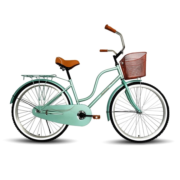 Bicicleta Black Panther Santorini R24 Verde Canasta