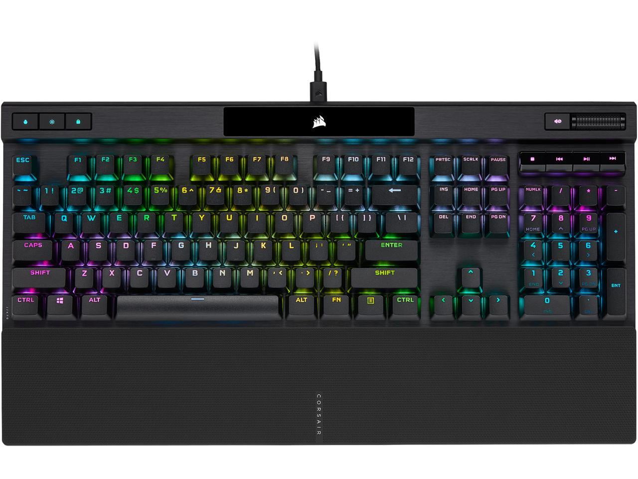 Meander Fem Forberedende navn Corsair K70 RGB PRO Wired Mechanical Gaming Keyboard (Cherry MX RGB Brown  Switches: Tactile & Quiet, 8,000Hz Hyper-Polling, PBT Double-Shot PRO  Keycaps, Soft-Touch Palm Rest) QWERTY, NA - Black - Walmart.com