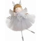 thumbnail image 3 of Sparkling Sequins Meshes Skirt Angelic Antlers Girl Ornament Elegant Handmade Hanging Decoration for Celebration（gray）, 3 of 4