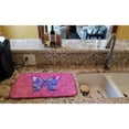 thumbnail image 2 of Butterfly on Pink Dish Drying Mat, 2 of 7