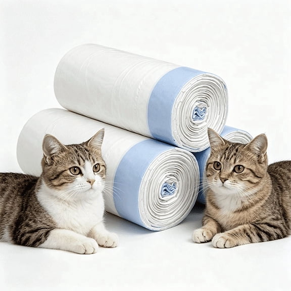 PawPetica Heavy Duty Large Drawstring Litter Box Liner Bags, 20 Count (3 Pack)