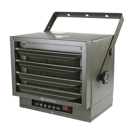 Electric Wall Heater by Comfort Zone. Two Heat Levels up to 7500W, Thermostat Control, Heavy-Gauge Steel Body. Perfect for Household, Garage, Industrial (Best Way To Heat A Detached Garage)