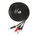 thumbnail image 2 of Adaptador Fuente de Teléfono Color Negro 3 s Soledad Conector macho de audio a macho RCA, 2 of 6