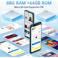 thumbnail image 3 of Oukitel C53 Smartphone, 4300mAh Battery, HD+6.6" Display, 64G-Blue-Unlocked, 3 of 7