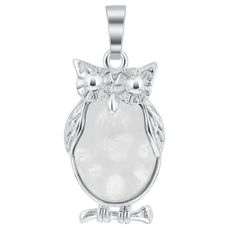 - Gem Avenue Owl Shape Blue Lapis Lazuli Cabachon Pendant