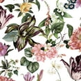 thumbnail image 4 of Galerie Wallcoverings  Flora Floral Rhapsody Vinyl on Non-woven Matte Wallpaper Roll 33 feet x 21 inches - Black, 4 of 5